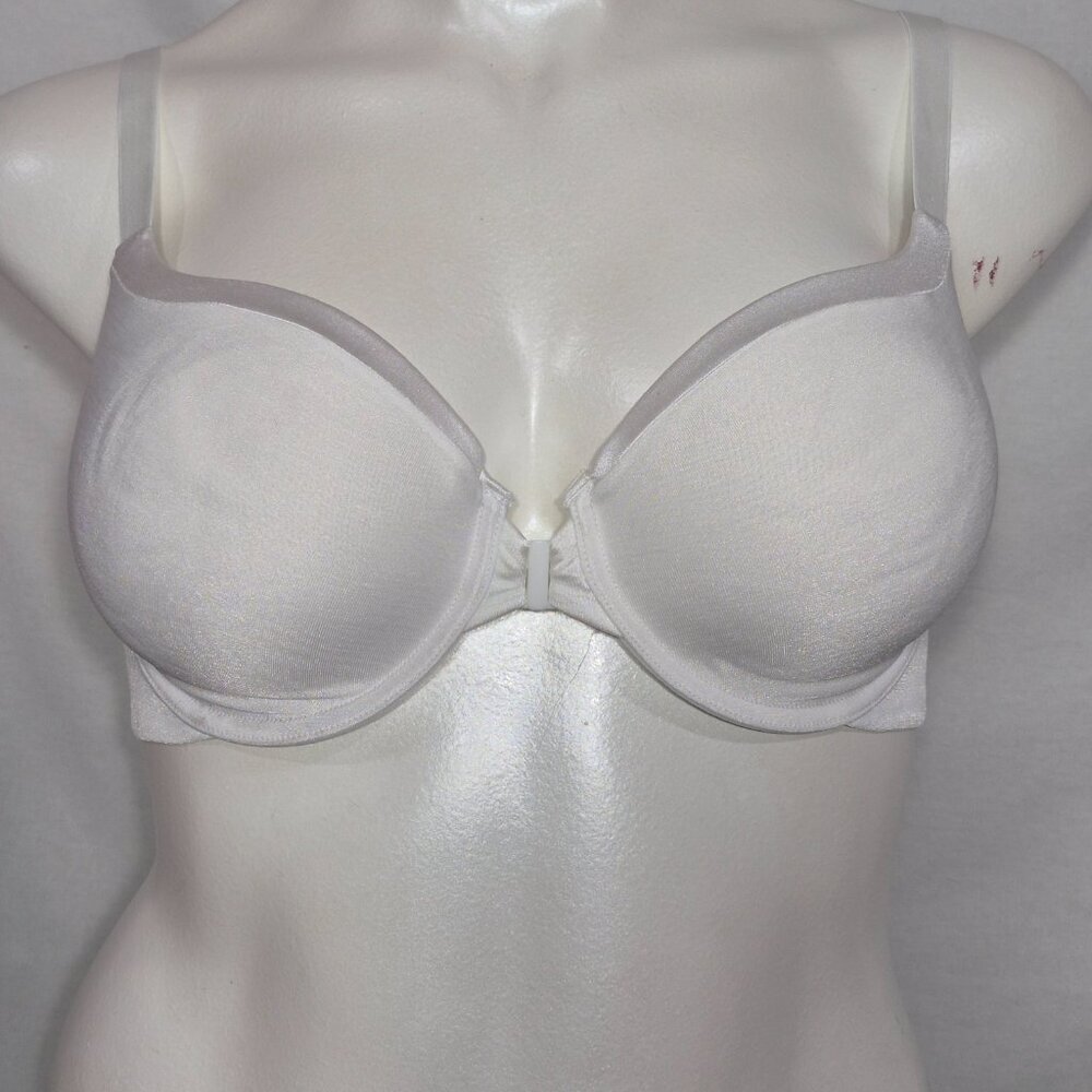 34D Vanity Fair 75339 Illumination Front Close Full Coverage Underwire Bra White